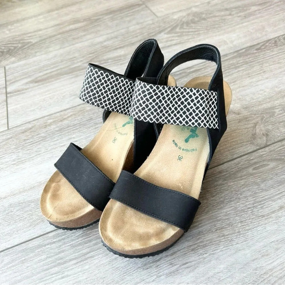 BioNatura Chic Minimalist Cork  Wedge Strappy Sandals Made in Italy - Picture 2 of 16